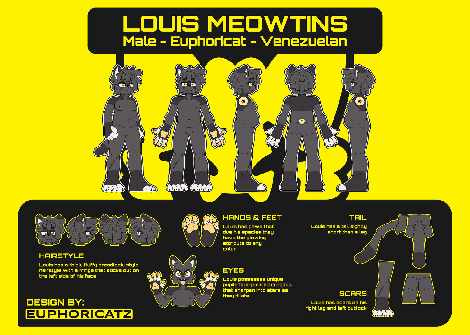 Louis Meowtins Reference Sheet