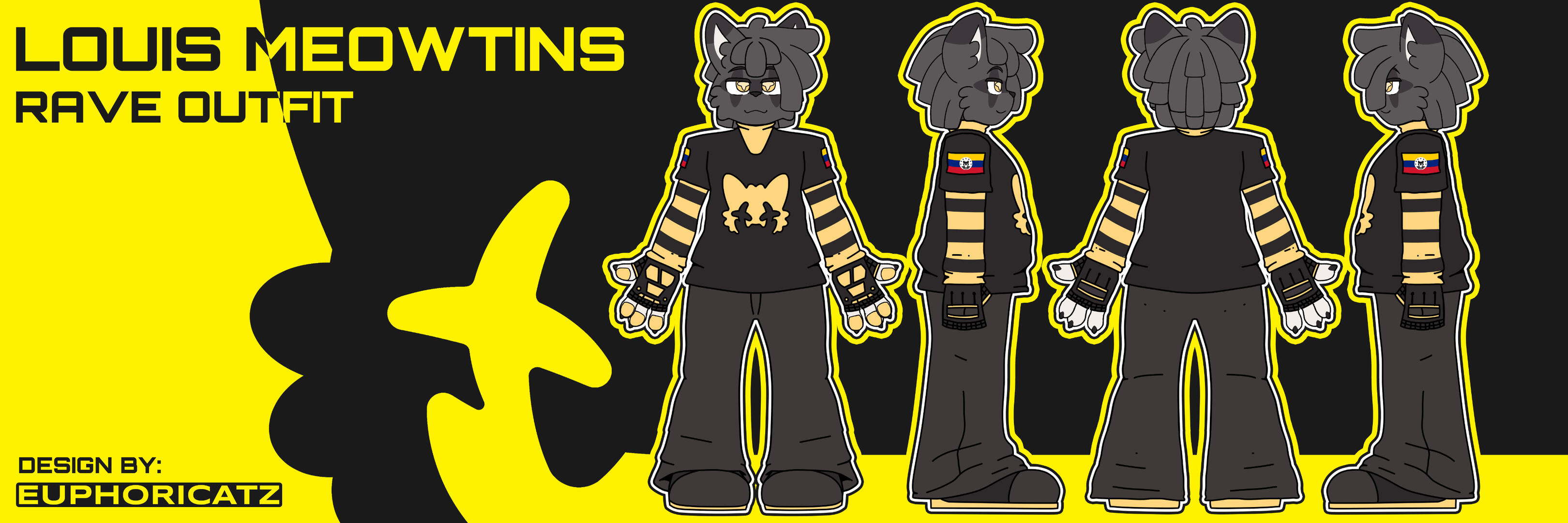 Louis Meowtins Rave Outfit